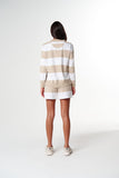 Boyfriend Rugby White/ Safari Stripe