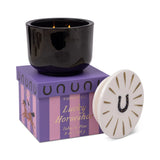 Charmed 8oz Black Glass w/Horseshoe Ceramic Lid Tabac & Pine
