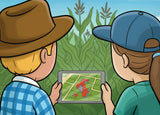 George The Farmer Kangaroo Cornfield