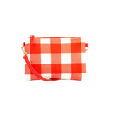 Capri - Red & White Gingham Crossbody (Large)