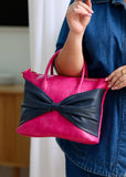 Charlotte Bag Pink/Navy Bow