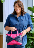 Charlotte Bag Pink/Navy Bow