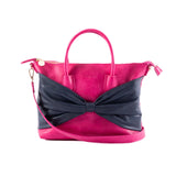Charlotte Bag Pink/Navy Bow