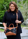 Charlotte Bag Tan/Black Bow
