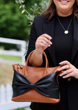 Charlotte Bag Tan/Black Bow