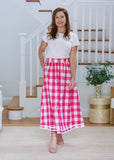 Emma Skirt - Pink & White Gingham