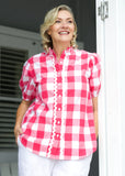 Chloe Shirt - Pink & White Gingham