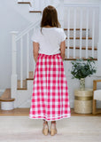 Emma Skirt - Pink & White Gingham
