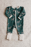 Zebby Green Zip Suit