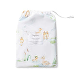 Duck Pond Organic Fitted Cot Sheet