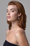 Fleur Rose Gold Pearl Earring