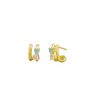 Eshna Sleeper Earring Green
