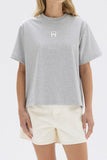 Exhibit Patch Short Sleeve Tee Grey Marle