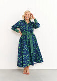 Eden - Flower Dress Navy/Green