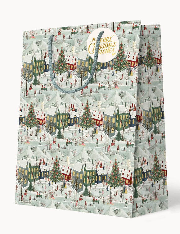 Large Gift Bag The Snowy Village