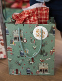 Medium Gift Bag - Santas Toy Workshop