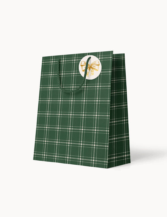 Small Gift Bag Spruce Tartan