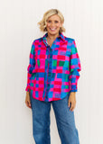Lola Shirt - Blue/Pink Gingham