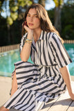 Honey Stripe Cotton Dress - Hamilton Stripe