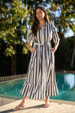 Honey Stripe Cotton Dress - Hamilton Stripe