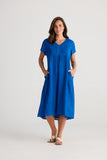 Alfresco Dress Sapphire Gauze