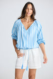 Seaside Top Jaali Stripe