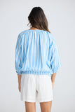 Seaside Top Jaali Stripe