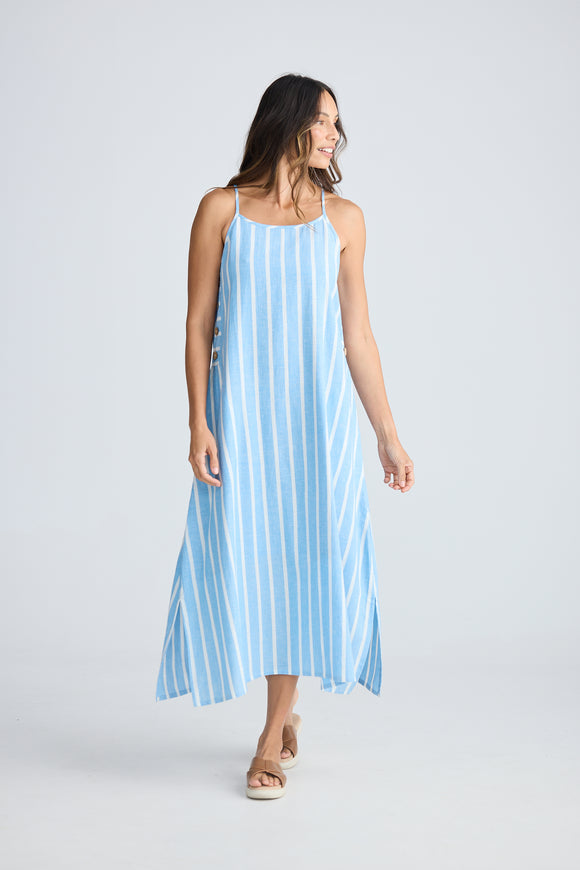 Cliffside Maxi Dress Jaali Stripe