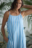 Cliffside Maxi Dress Jaali Stripe
