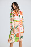 Stella Shirt Dress Tropical Fiesco