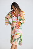 Stella Shirt Dress Tropical Fiesco