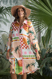 Stella Shirt Dress Tropical Fiesco