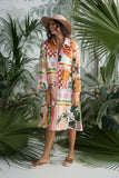 Stella Shirt Dress Tropical Fiesco