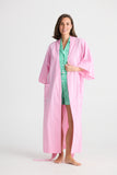 Stay In Bed Robe Pink Check