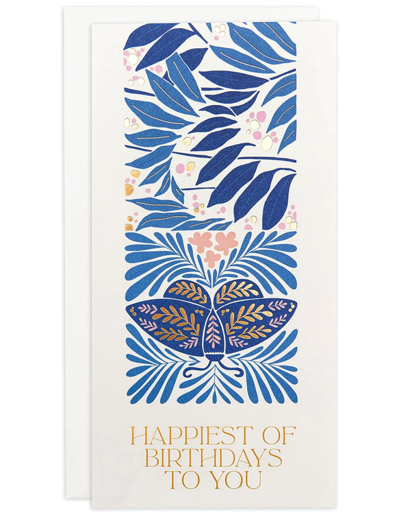 Happiest of Birthdays to You Butterfly Tall Card