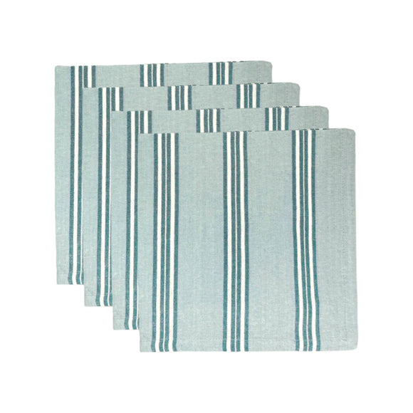 Hayman Blue Stripe Napkin Set 4