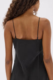 Heather Silk Blend Maxi Dress Black
