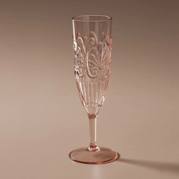 Flemington Acrylic Champagne Flute Pale Pink
