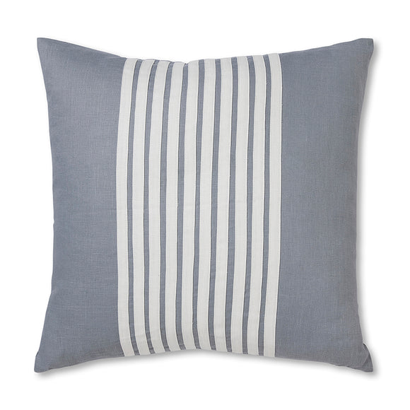 Claude Light Blue/ White Cushion 55cm