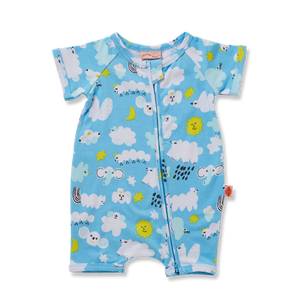 I Spy In The Sky Short Sleeve Zip Suit