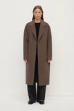 Ivy Wool Coat Cocoa Marle