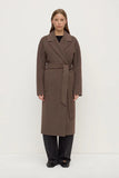 Ivy Wool Coat Cocoa Marle