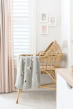 Baa Baa Baby Blanket Organic Cotton Grey