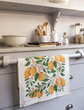 Lemons 100% Linen Tea Towel