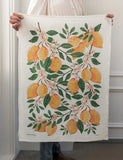 Lemons 100% Linen Tea Towel