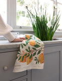 Lemons 100% Linen Tea Towel