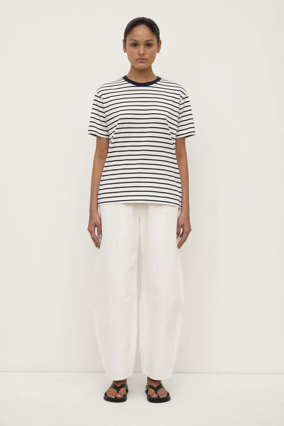 Leony Stripe Tee True Navy/Antique White