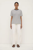 Leony Stripe Tee True Navy/Antique White