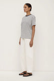 Leony Stripe Tee True Navy/Antique White