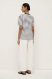Leony Stripe Tee True Navy/Antique White